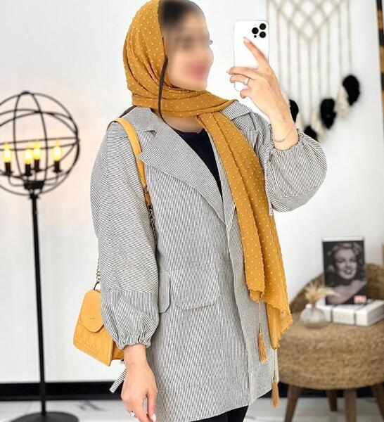 عکس مانتو لنین راه راه