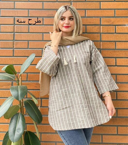 عکس مانتو لنین راه راه