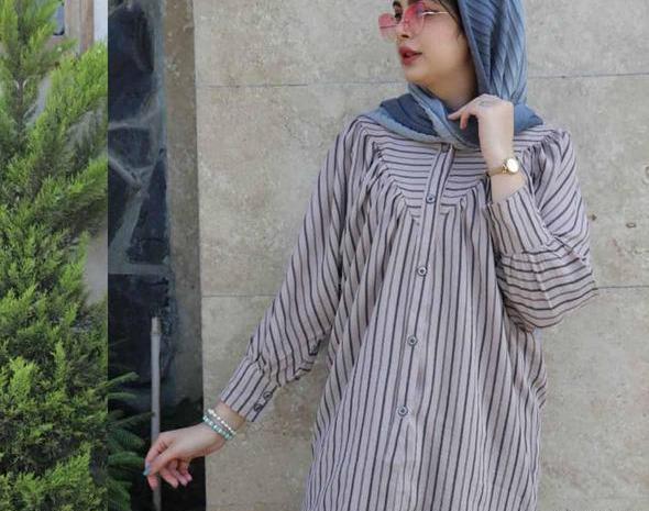 عکس مدل مانتو راه راه