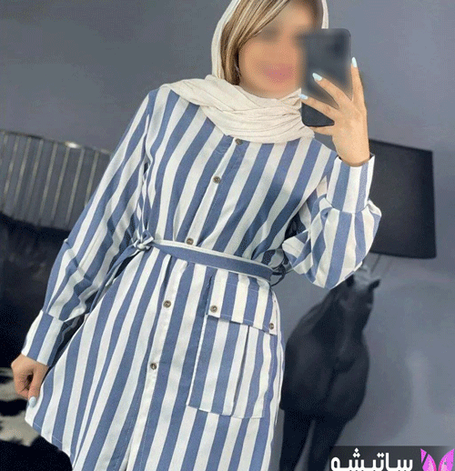 عکس مدل مانتو راه راهی