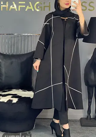 عکس مانتو ساده مشکی