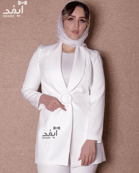 عکس مانتو سفید دخترانه