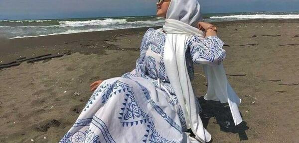 عکس مانتو ساحلی دخترانه