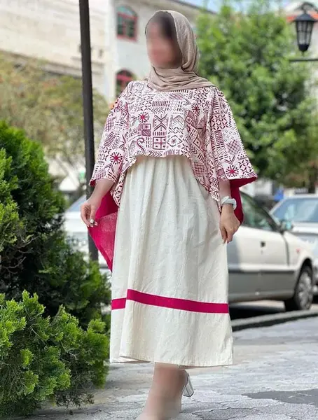 عکس مانتو ساحلی با کت