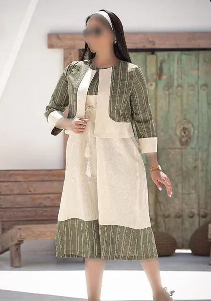 عکس مانتو ساحلی با کت