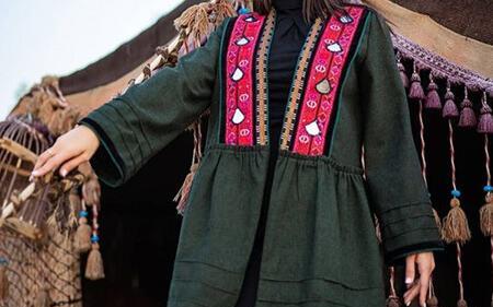 عکس مانتو سنتی کوتاه