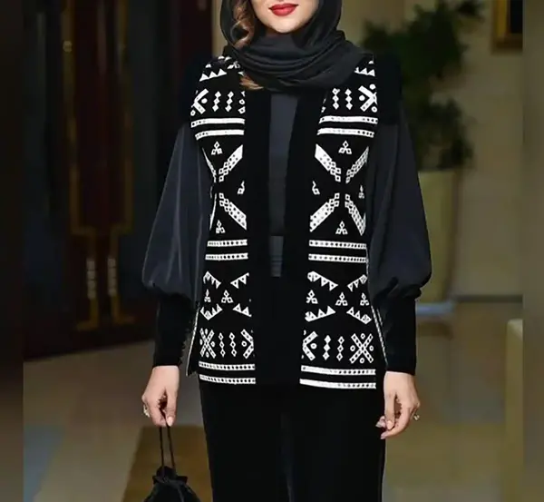 عکس مانتو سنتی کوتاه