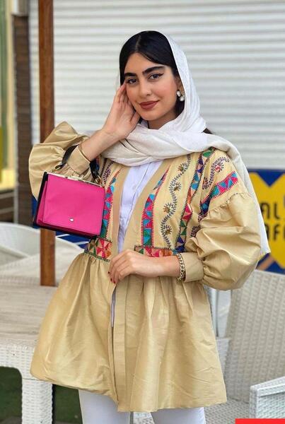 عکس مانتو سنتی کوتاه