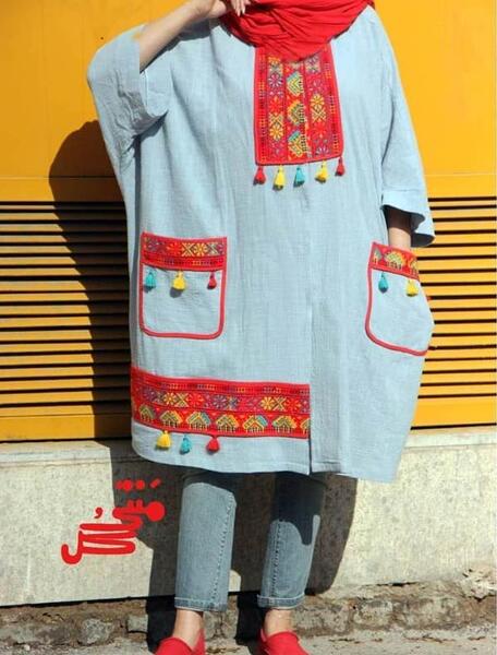 عکس مانتو سنتی جلو بسته