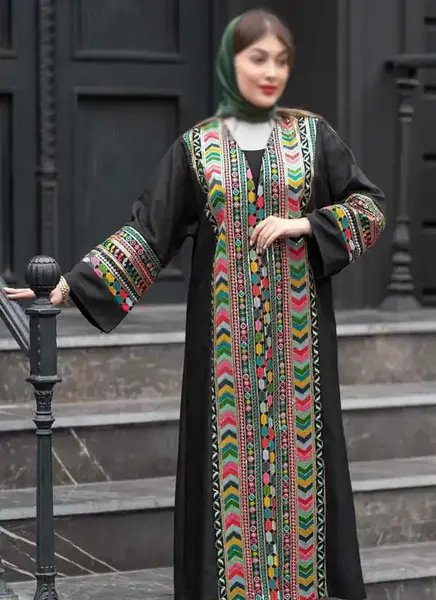 عکس مانتو سنتی جلو بسته