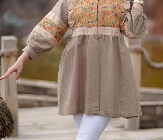 عکس مانتو سنتی جلو بسته