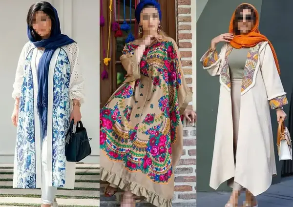 عکس مانتو سنتی بلند