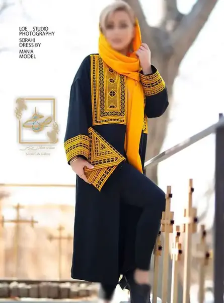 عکس مانتو سنتی بلند