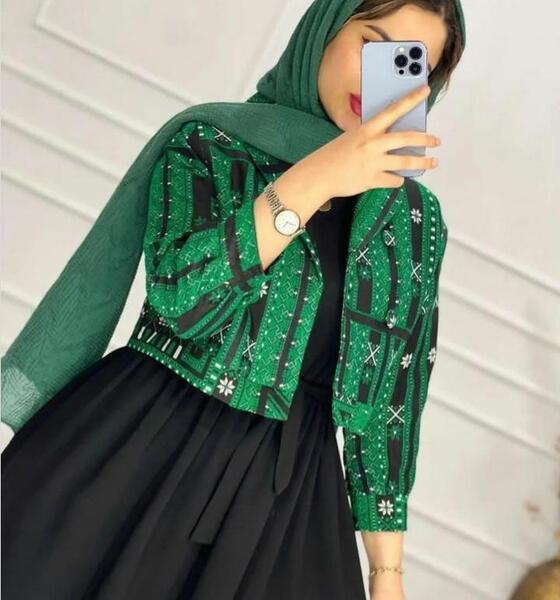 عکس مانتو سنتی مشکی