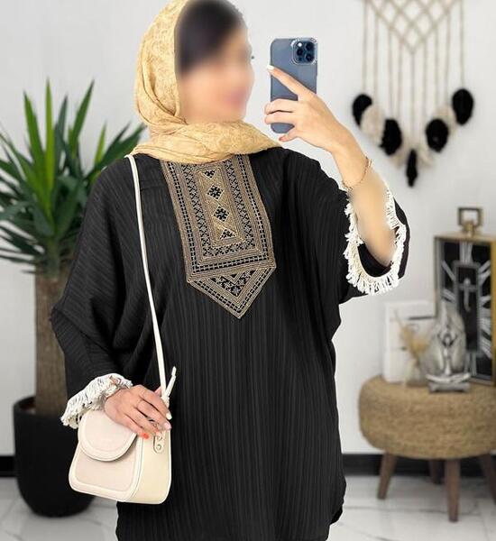 عکس مانتو سنتی مشکی