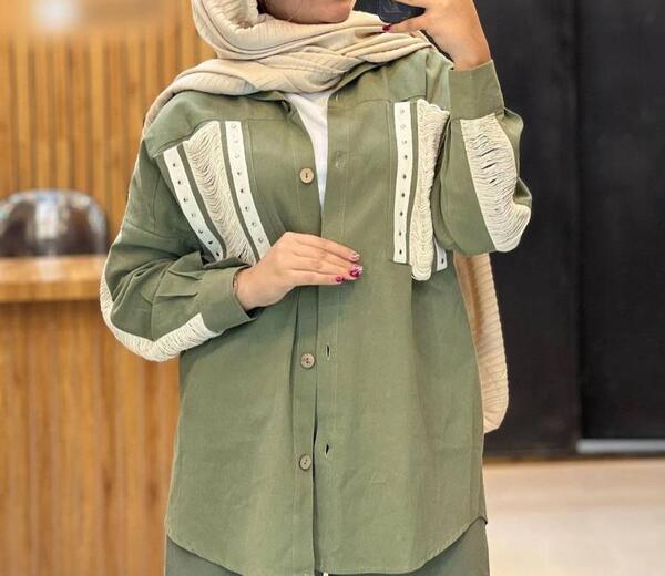 عکس مانتو سبز دخترانه