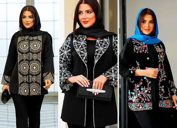 عکس مانتو شیک مشکی