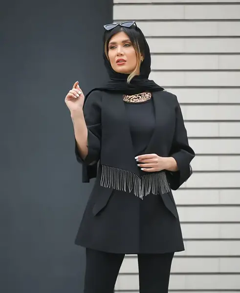 عکس مانتو مشکی دخترانه برای محرم