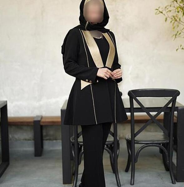 عکس مانتو مجلسی مشکی دخترانه