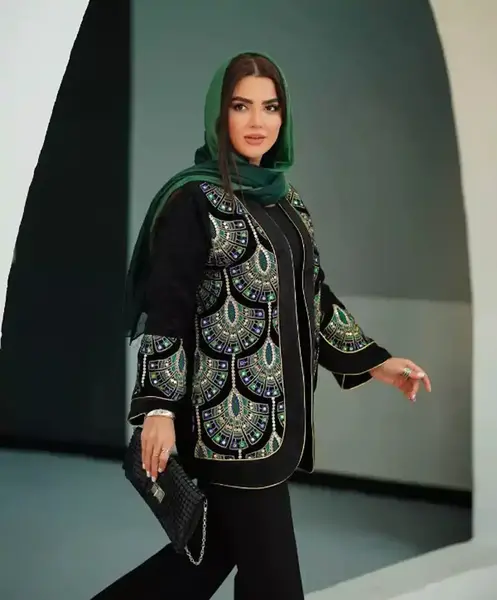 عکس مدل مانتو جدید با پارچه کرپ سوزنی