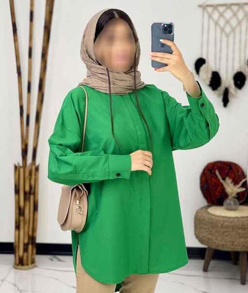 عکس مدل مانتو جدید جلو بسته کوتاه