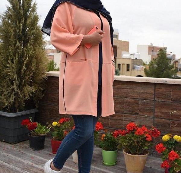 عکس مدل مانتو جدید جلو باز کوتاه