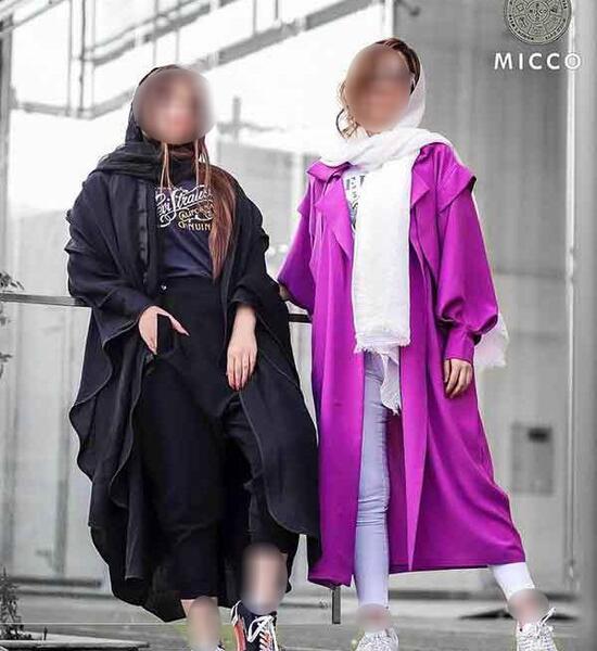 عکس مدل مانتو بلند جلو باز شیک جدید