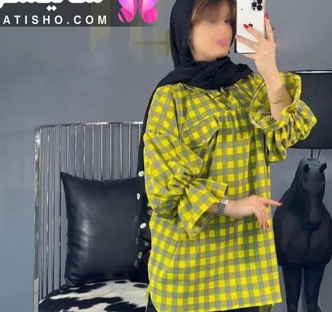 عکس مدل مانتو جدید چهارخونه دخترانه
