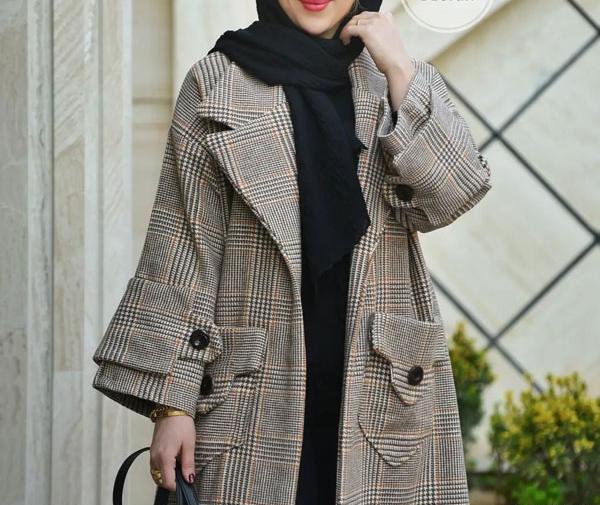 عکس مدل مانتو کتی جدید چهارخونه
