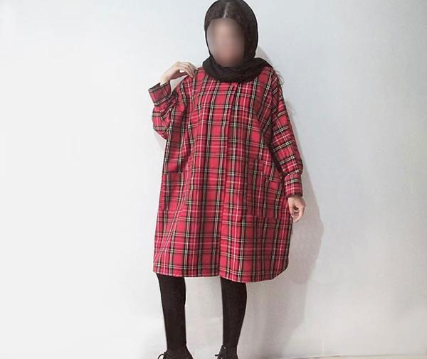عکس مدل مانتو چهارخونه جدید زنانه
