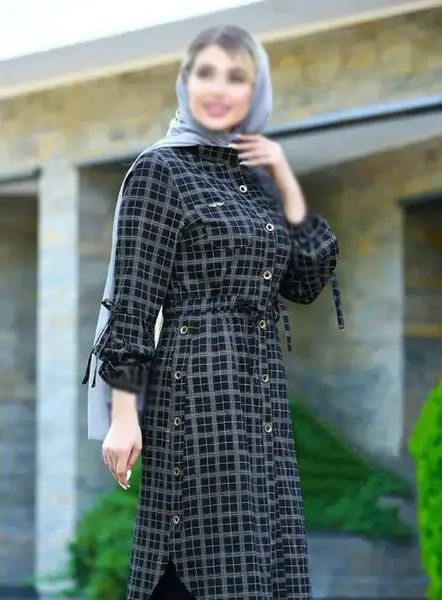 عکس مدل مانتو چهارخونه جدید زنانه