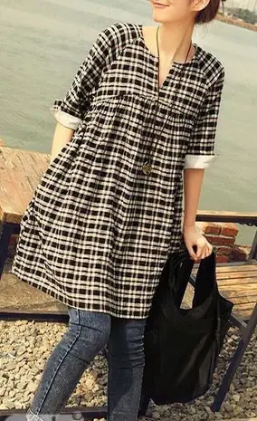 عکس مدل مانتو چهارخونه جدید تابستانه