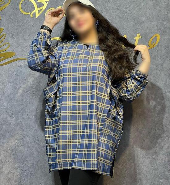عکس مدل مانتو چهارخونه جدید تابستانه