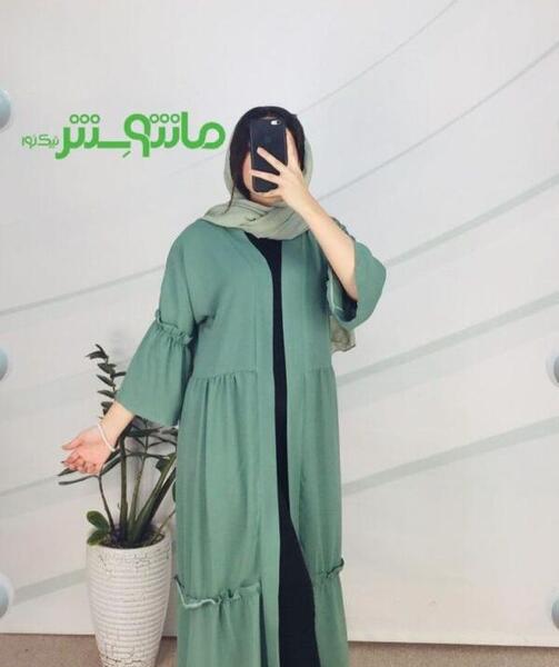 عکس مدل مانتو جدید جلو بسته چین دار