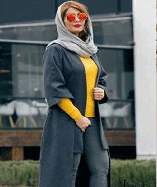 عکس مدل مانتو جدید با رنگ طوسی
