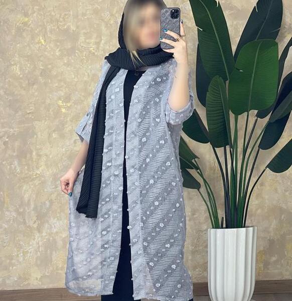 عکس مدل مانتو جدید به رنگ طوسی