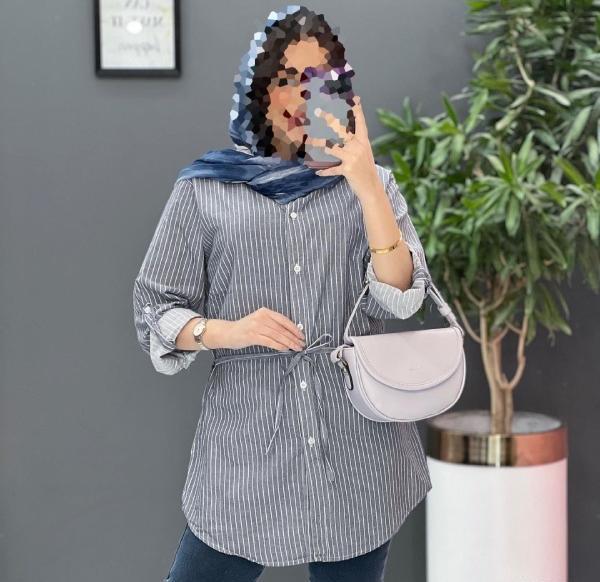عکس مدل مانتو جدید راه راهی