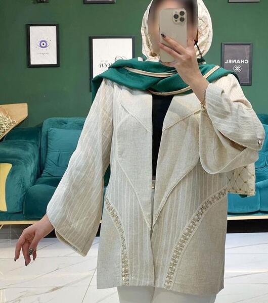 عکس مدل مانتو جدید راه راه نخی
