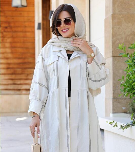 عکس مدل مانتو لنین جدید راه راه