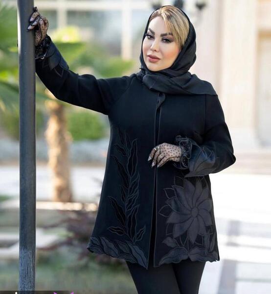 عکس مدل مانتو جدید کوتاه مشکی