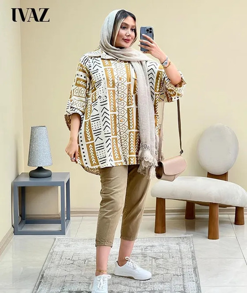 عکس مدل مانتو جدید کوتاه دکمه دار