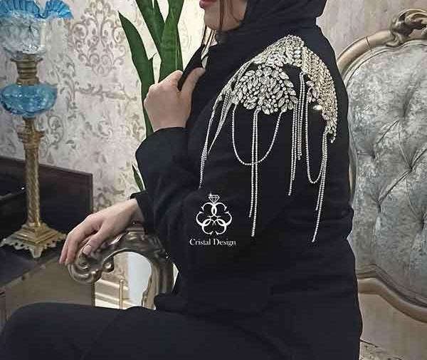 عکس مدل مانتو جدید کرپ مشکی
