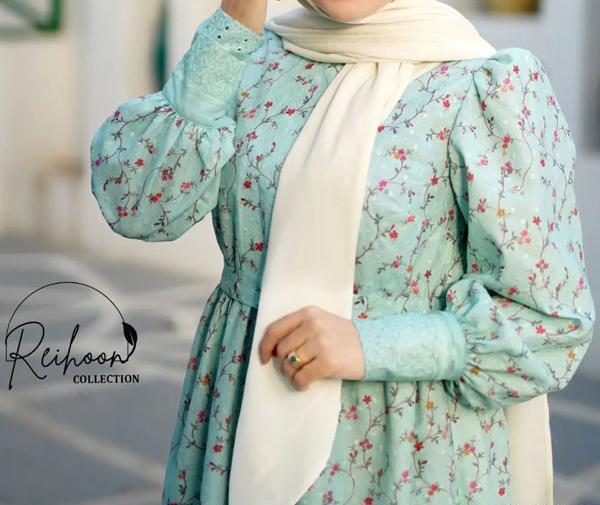 عکس مدل مانتو ساتن گلدار جدید