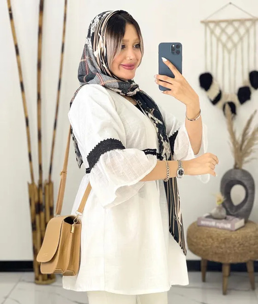 عکس مدل مانتو جدید با آستین گیپور