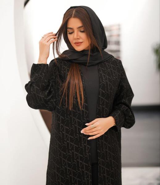 عکس مدل مانتو جدید مشکی بلند مجلسی