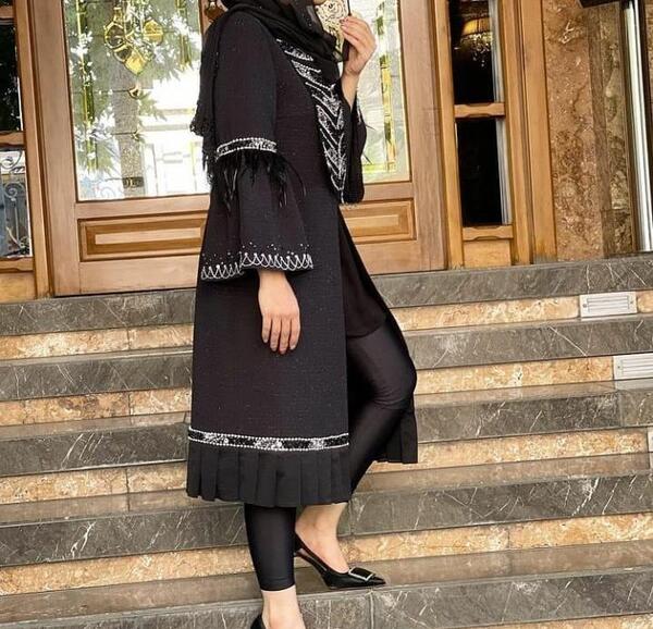 عکس مدل مانتو جدید مشکی زنانه