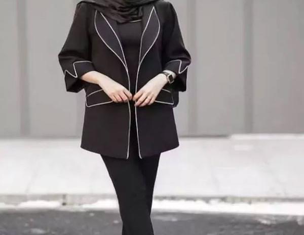 عکس مدل مانتو جدید مشکی زنانه