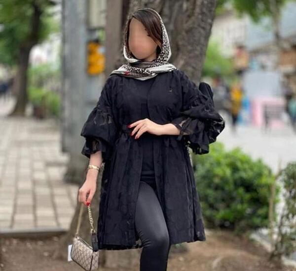عکس مدل مانتو جدید مشکی دخترانه