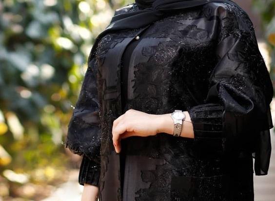 عکس مدل مانتو ژاکارد مشکی مجلسی جدید