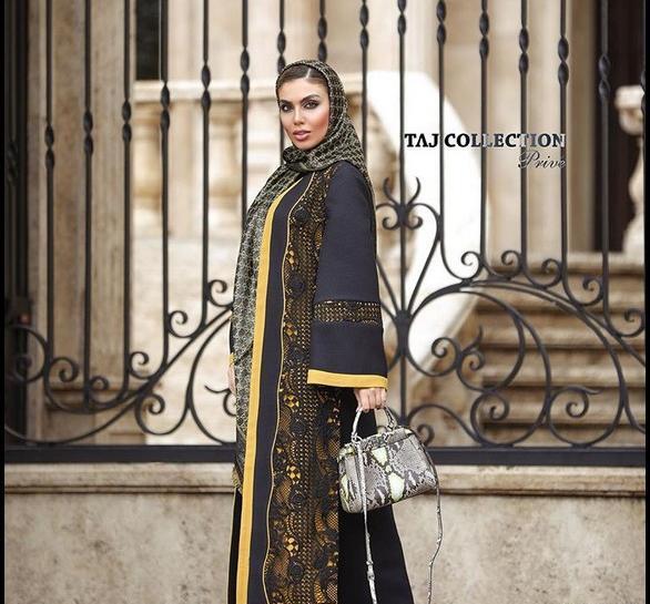 عکس مدل مانتو بلند مجلسی جدید در اینستاگرام